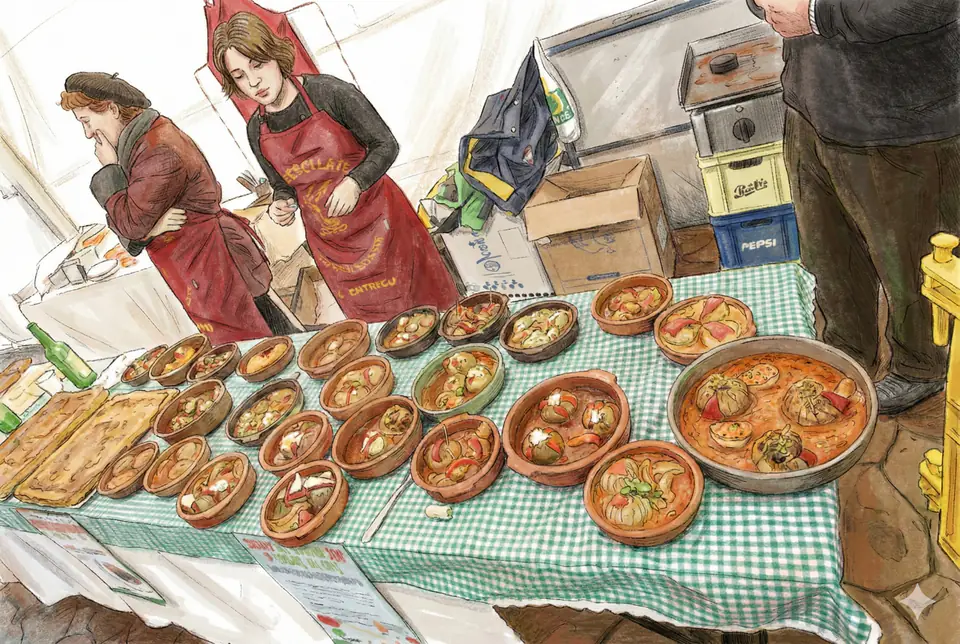 Ilustración de los bares llenos el sábado