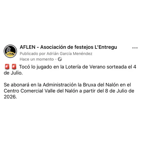 🚨🚨 Tocó lo jugado en la Lotería de Verano sorteada el 4 de Julio.